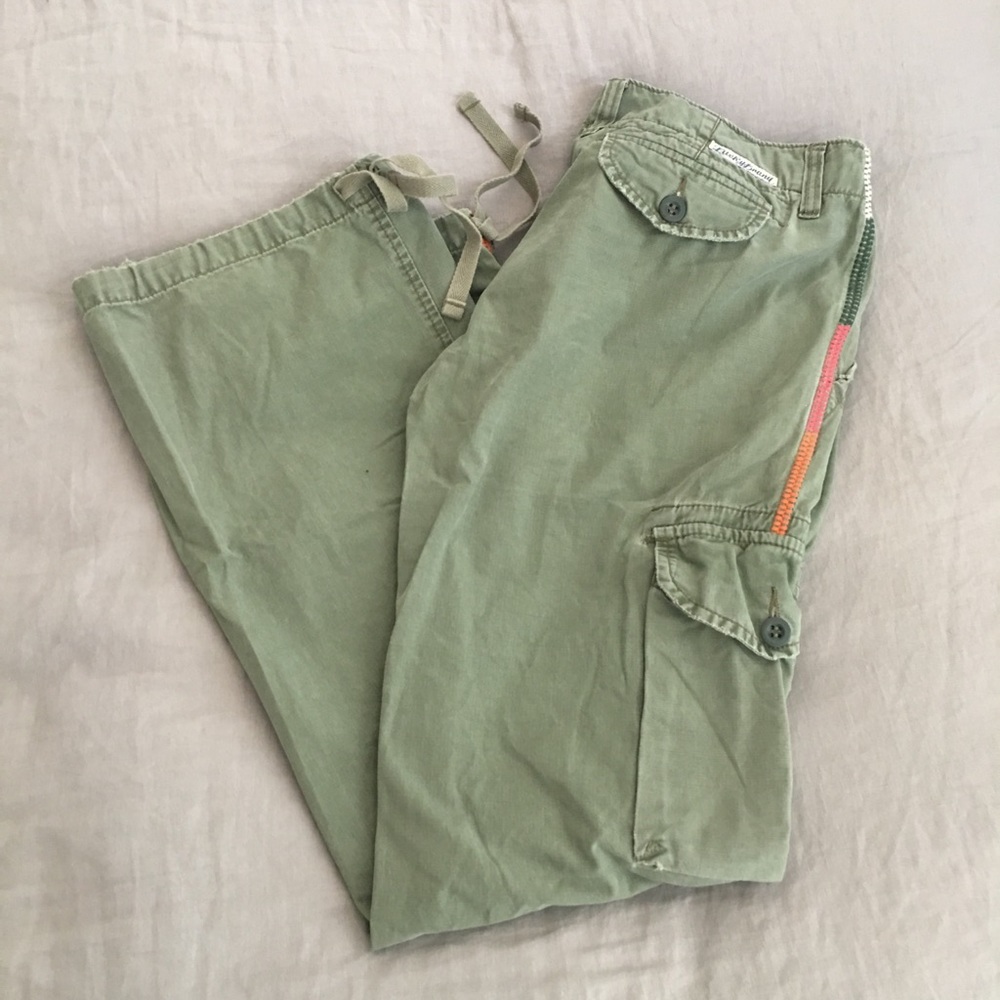 Lucky Brand Cargo Pants with Embroidery, Size 28